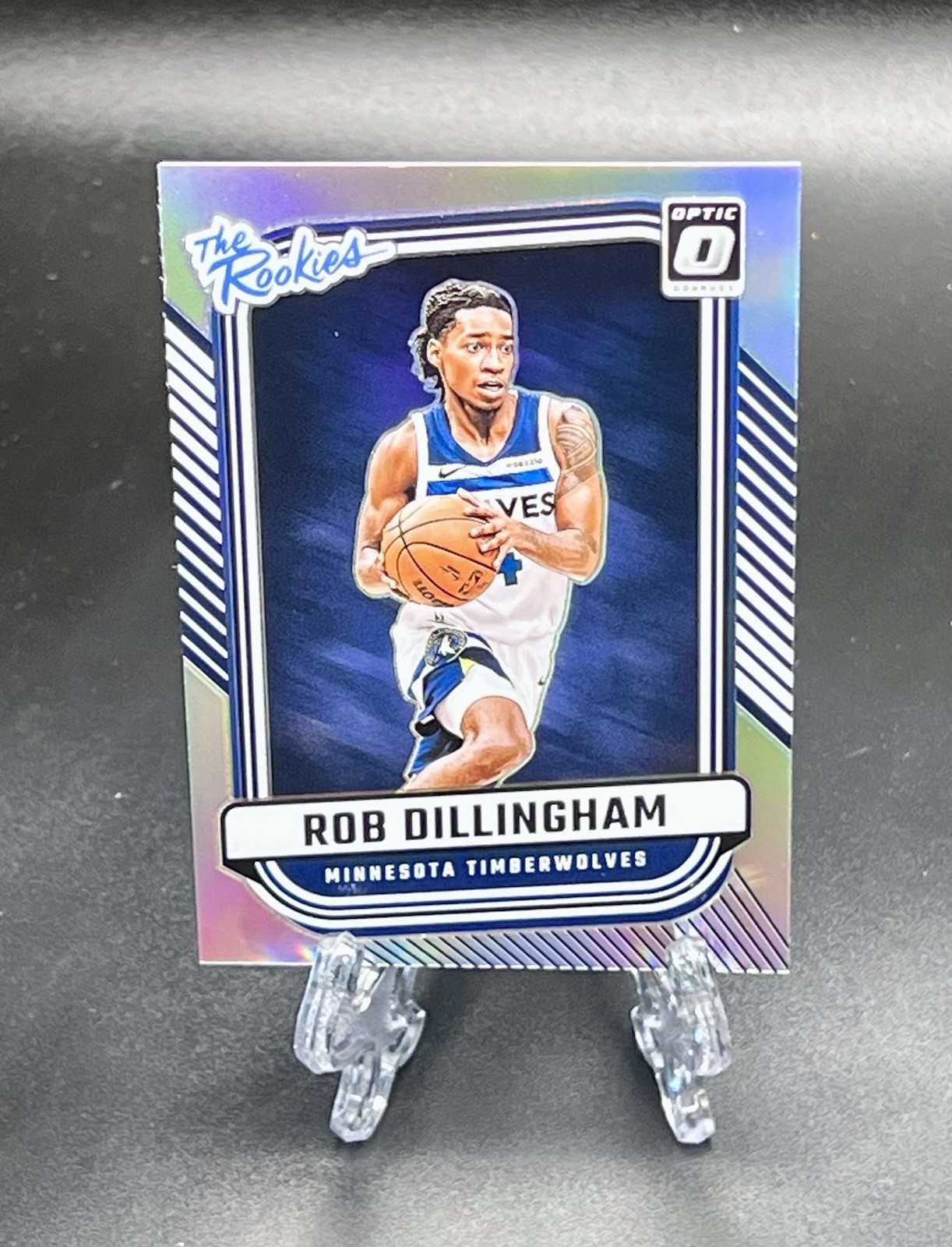 2024-25 Donruss Optic The Rookies Rob Dillingham RC Holo #5 Timberwolves