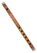 Handmade Natural Bamboo Flute Bansuri 14" 2B Scale Woodwind Musical Instrument