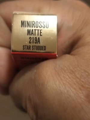 Valentino Mimi Rosso Matte Mini  Lipstick In Shade 219A Star Studded New In Box