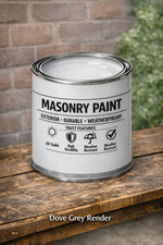 Exterior Masonry Paint 0.5L 1L Waterproof Brick Render Durable Wall 17 Colours