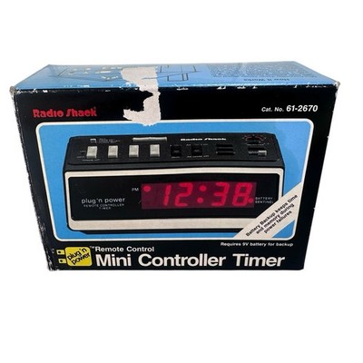 Radio Shack Cat No 61-2670 Mini Controller Timer New Open Box For Inspection.