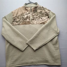 Realtree Men's Camouflage Green Pullover Long Sleeve Size 3XL