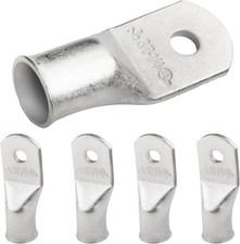 5pcs 3/0 AWG 1/4 Stud Tinned Copper Ring Terminals, Battery Cable Lugs