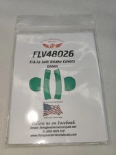 Flying Leathernecks 1/48 F/A-18 Intake Covers - Green