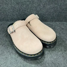 DR. MARTENS Zebzag Slingback Platform Mules Unisex Size M9/W10 Pink