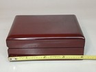Rare Vintage Neiman Marcus Logo Polished Mahogany Jewelry Holder Box Elegant  — photo 9
