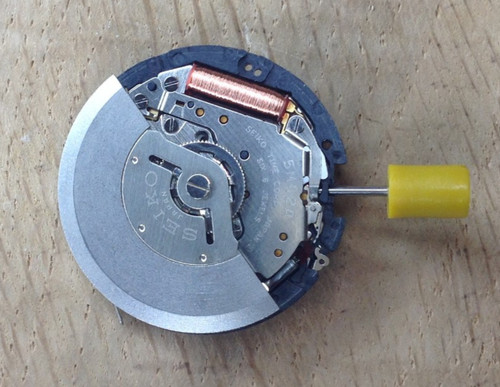 Seiko 5M42A Kinetic Watch Movement - N.0.S - Untested -  Parts / Repair - Silver