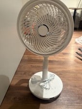 Cyber White Electronic Standing Fan 16-inch Oscillating Height Adjustable