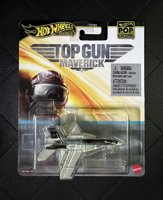Hot Wheels Pop Culture Top Gun: Maverick Militärflugzeug Metall Silber OVP HXD63