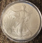 2002 American Silver Eagle (Brilliant Uncirculated) 1 oz Fine Silver Flawless