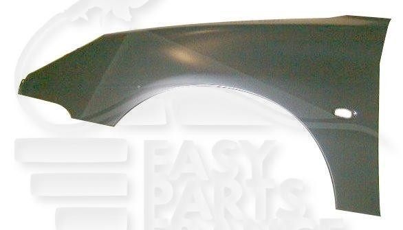 Aile avant gauche Peugeot 206 carrosserie avec emplacement feu de 1998 à 2009