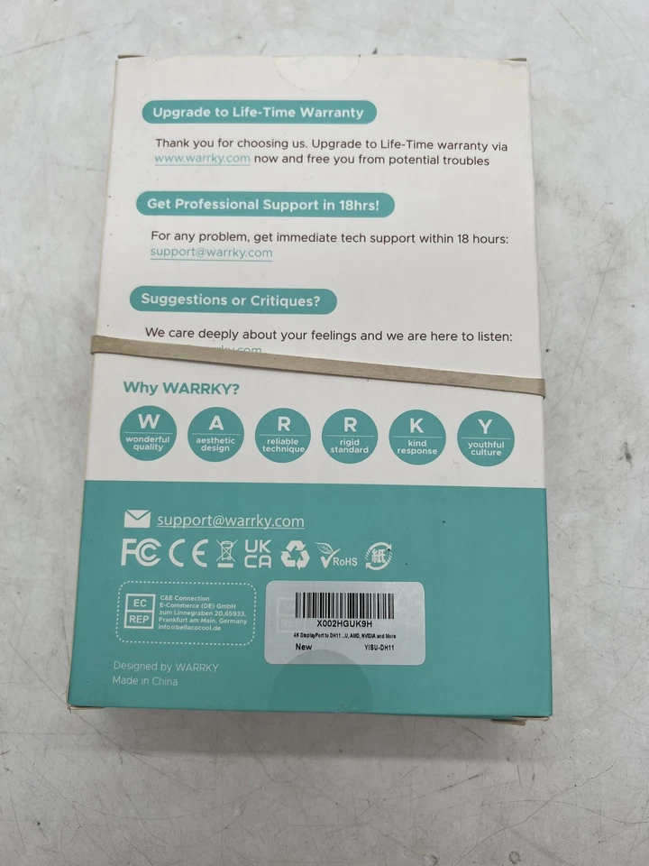 2 Warrky 4K DisplayPort to HDMI Cable One-Way Transmission DP 1.2 to HDMI 1.4 - Image 3 of 4