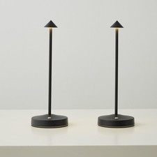 2 PACK Cordless Lamps,Battery Rechargeable Table Lamp,Portable Lamps,2 Level ...