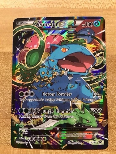 Pokémon TCG Venusaur EX Black Star Promo Full Art Holo Card XY123 NM Rare TCG