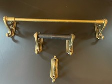 VTG Solid Brass Bathroom 3 Pc Set Towel Bar, Toilet Paper Holder, Robe Hook