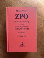 Thomas/Putzo Zivilprozessordnung (ZPO) Kommen...