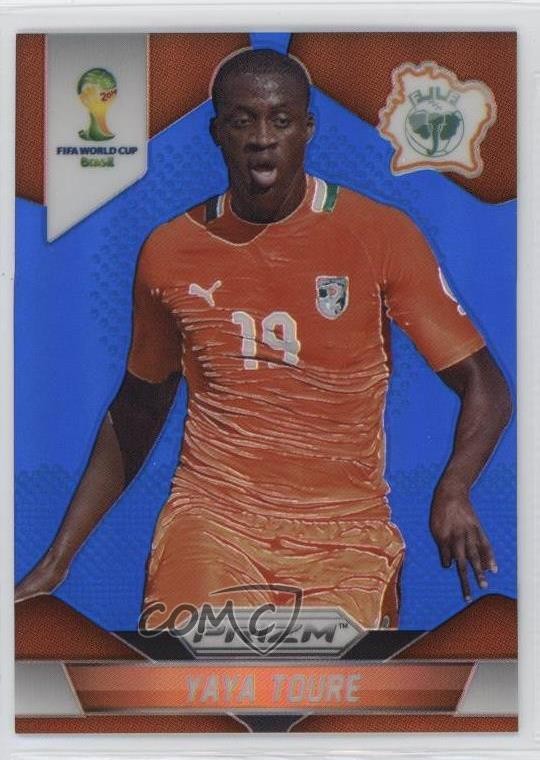 2014 Panini Prizm World Cup Blue Prizm 105/199 Yaya Toure #59 0j4n