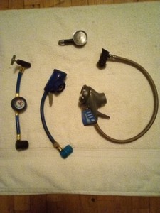 Air Compressor Pressure Gauges (Lot Of 4)