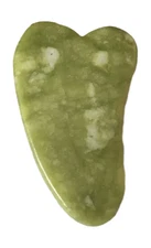 Natural Green Jade Gua Sha Facial Tool Stone Massage Body Scraping Board