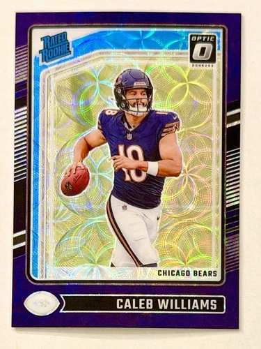 2024 Panini Donruss Optic - Rated Rookie Caleb Williams #201 Purple Scope Prizm
