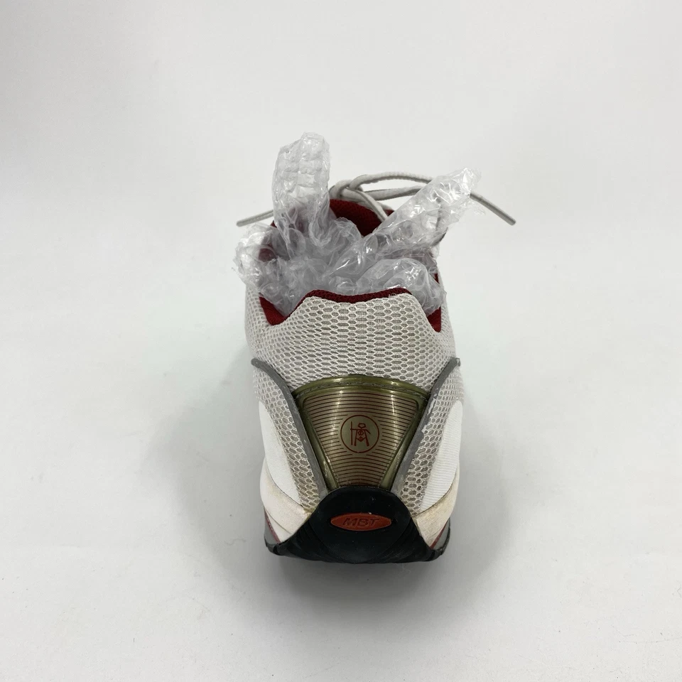 MBT The Anti Zapato Zapatos para Caminar Tenis Blanco Rojo Con Cordones Tonificación Mujer 7.5 Foto 3 de 4