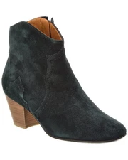 Isabel Marant Dicker Suede Bootie Women's Black 41