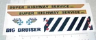 Marx Big Bruiser Wrecker Tow Truck Sticker Set MX-029