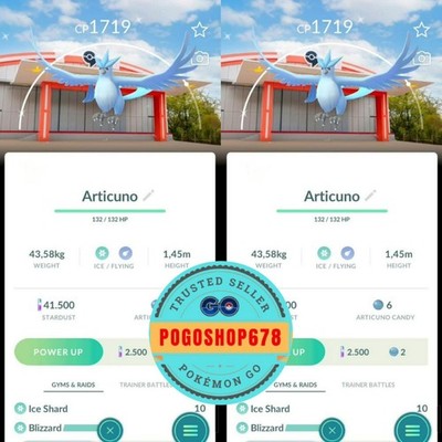Pokémon PTC Go - Shiny Articuno   PokePark Kanto Background   Mini 80k Stardusts
