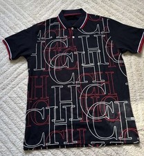 NEW CAROLINA HERRERA short sleeve polo T-shirt sizes S M L Blue