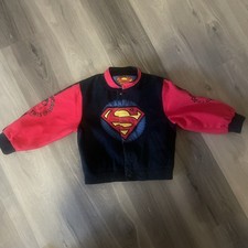 JH DESIGN SUPERMAN KIDS JACKET 5 YEARS OLD VINTAGE RARE