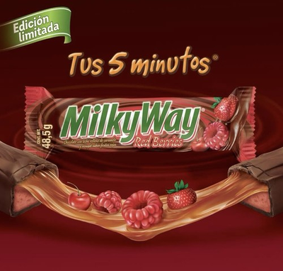 #ad #ad 5X MILKY WAY SABOR RED BERRIES 🇲🇽 Special Edition Chocolate Candy Bar 48.5g $14.99