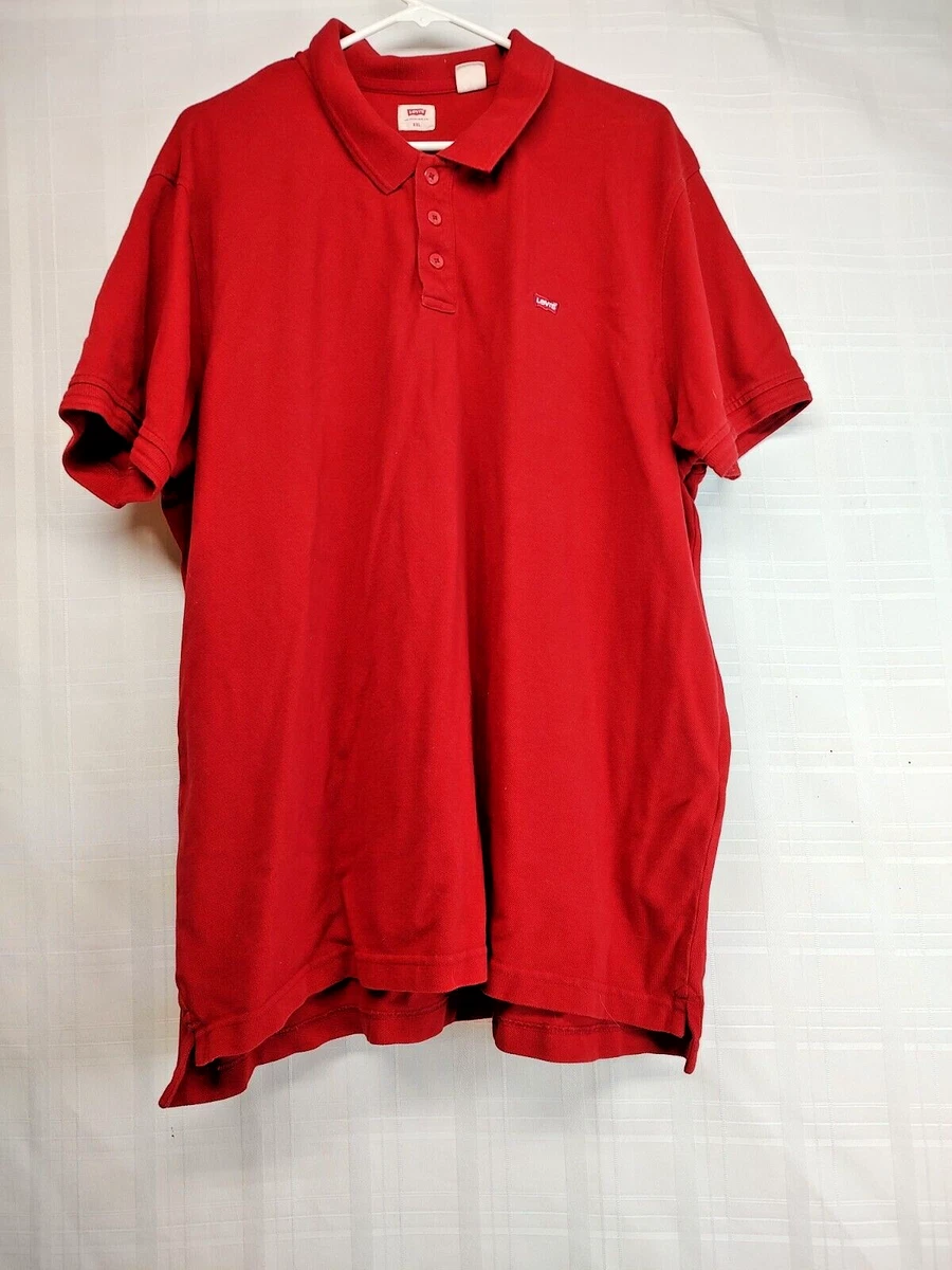 Levi's red hotsell polo shirt