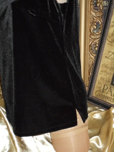 S Black Velvet Coat Cardigan Tank Top Cami Blouse Twin Set NWT USA - Picture 10 of 11