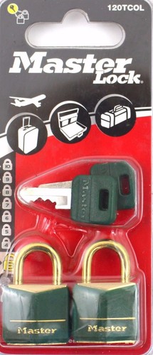 2 Pack 2cm PADLOCK Coloured Lock BRASS SHACKLE Compact Security MASTER LOCK Grey - Picture 8 of 16