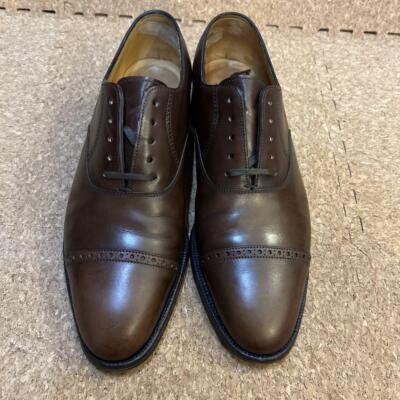 靴 John Lobb PhilipII UK6.5E John Lobb Men's Brown Leather Oxford Shoes, UK6.5/US7.5D, PHILIP