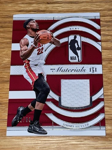 2023-24 National Treasures Jimmy Butler Materials Jersey 51/99 Miami Heat