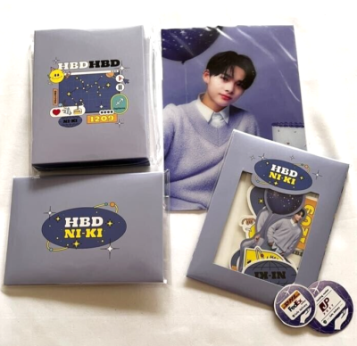 ENHYPEN NI-KI Birthday 3D PHOTO DIY PHOTOCARD GARLAND DECO STICKER
