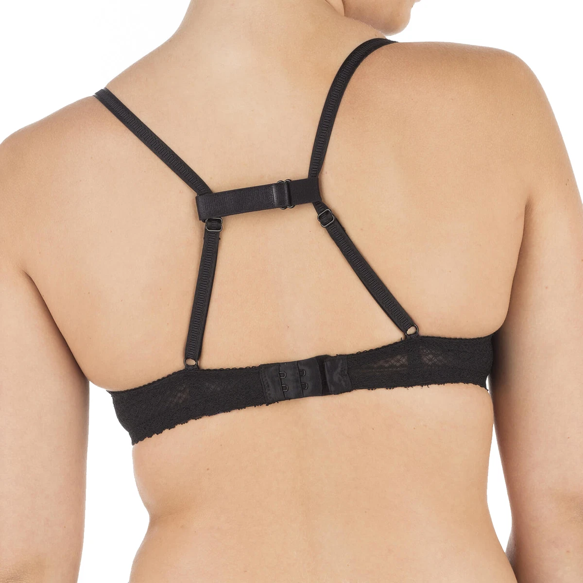 Perfection T Back Bra Converter For Racer Back Fashions 3 Pack  Black/White/Beige