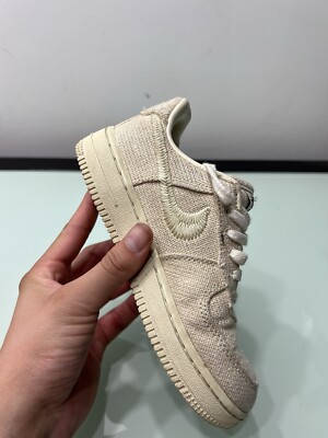 Nike Stussy x Air Force 1 Low PS 'Fossil' DD1578-200 13C Preowned