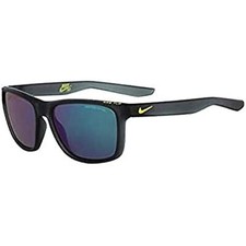 New Nike YOUTH EV0989-063 Grey Flip Sunglasses with Green Mirror Lenses