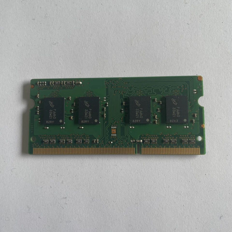 Micron 2GB DDR3 RAM PC3-10600 1333MHz Unbuffered CL9 SODIMM MT8JTF25664HZ-1G4M1 - Image 3 of 3
