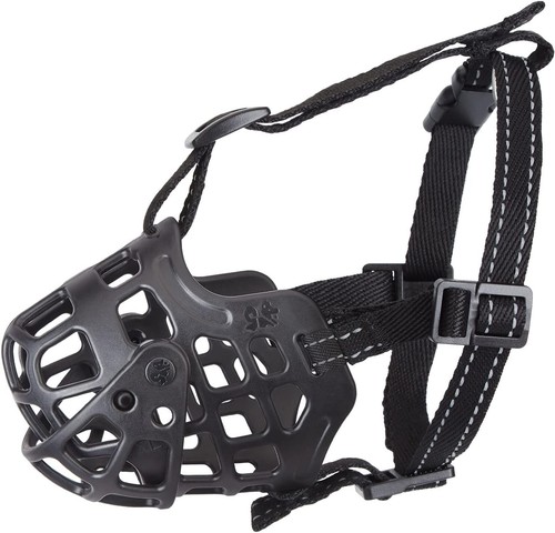 Bozal para Perros, Bozal Cesta Ajustable para Perros con Cubierta Móvil XL - Imagen 4 de 8