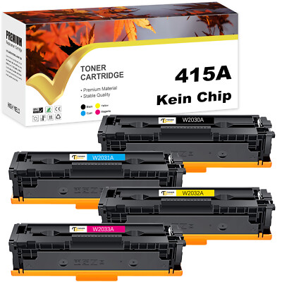 XXL Toner für HP 415A Color LaserJet M454 M454dn M454dw MFP M479 M479dw K/M Chip