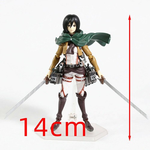 Anime Attack on Titan Figma 203 Mikasa Ackerman Action Figure Toy Gift No Box - Picture 9 of 19