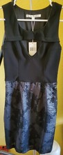NWT Walter Black/Grey Flocking & Ottoman Dres...