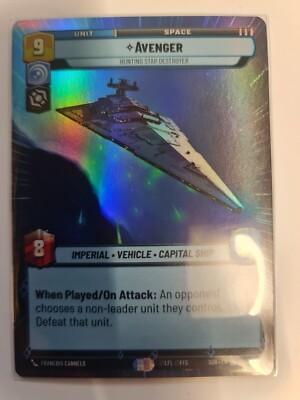 Star Wars Unlimited Avenger Jagd Sternenzerstörer Legendary Foil Hyperspace 306