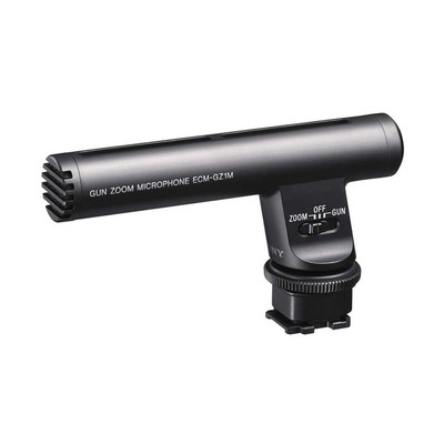Sony ECM-GZ1M Camera Microphone Gun Zoom Microphone Zoom Linked, Sharp Direction