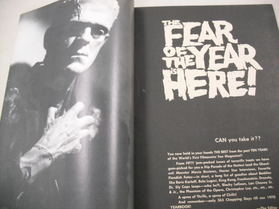 "FAMOUS MONSTERS OF FILMLAND" 1969 YEARBOOK FINE+! `MUMMY`S HAND` GRAPHIC NOVEL! - Image 3 of 4