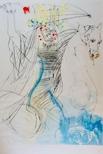 DALI Saint Lucie Hand Signed & Numbered Etching Surrealism RARE ART