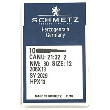 10 Pk. Schmetz 206X13 HPX13 Size 12 Flat Shan...